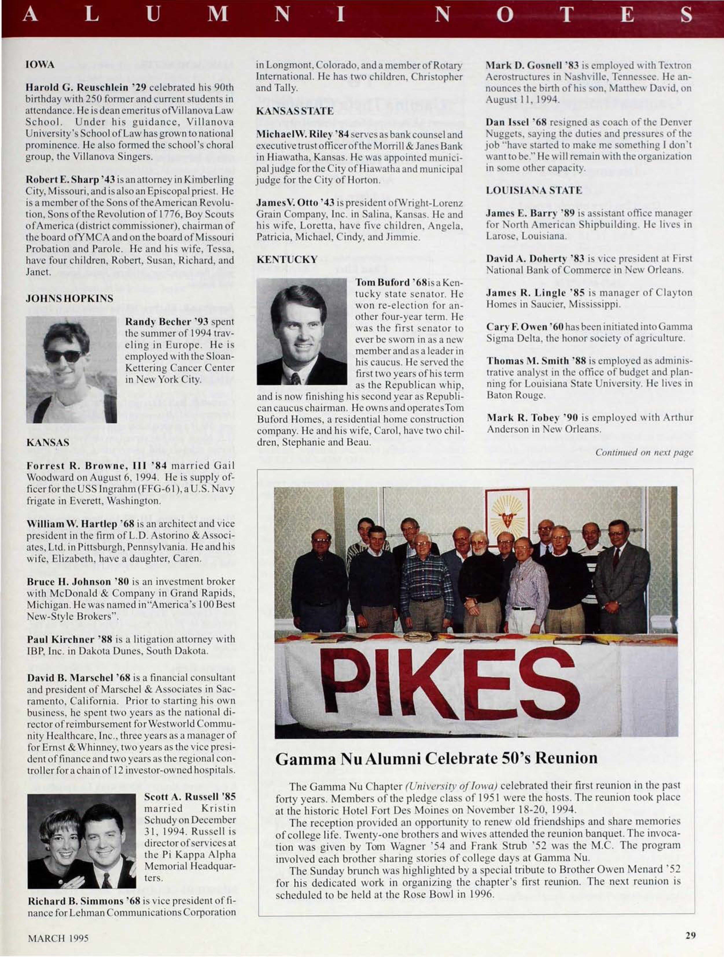 Gamma Nu Alumni Celebrate 50's Reunion